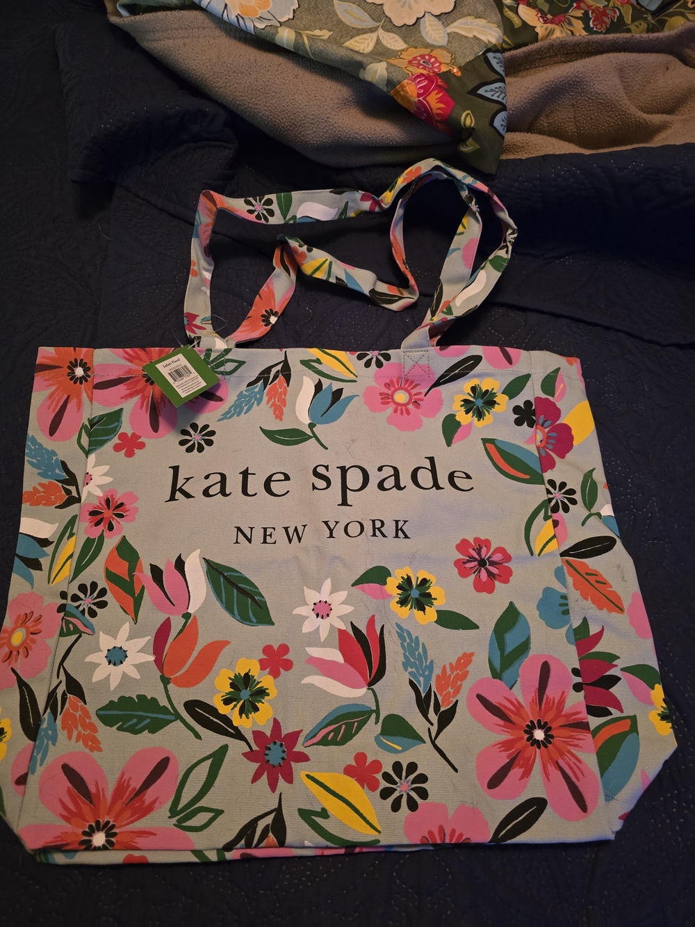 kate spade New York Floral Multicolor Canvas Tote